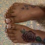 Acrylic Nails, Pedicure - Polish