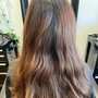 Full Balayage, Med-Long Haircut