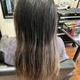 Full Balayage, Med-Long Haircut