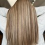 All Over Permanent Color/Med-Long Haircut