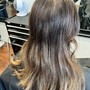 Full Balayage, Med-Long Haircut