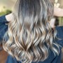 Full Balayage, Med-Long Haircut