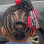 Kid's Braids w/beads(natural hair)