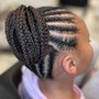 Natural Kids Braid Cornrows (no extensions)