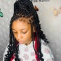 Boho knotless large braids