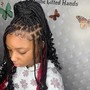 Boho knotless large braids