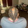 Straight Back Cornrows