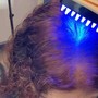 Red light+blue hair light therapy