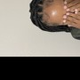 Medium bohemian box braids