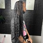 Knotless French Curl Braids