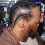 5 to 10 Cornrows (straight backs)