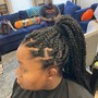 Jumbo Box Braids (Rubber band method)