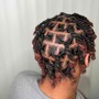 Bantu knots with strings and hair jewelry