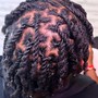 Dread retwist with double twist