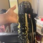 Half Fulani braid quick weave