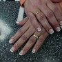 Simple nail art/encapsulated/french tip