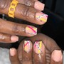 Simple Hand Painted designs (per nail)