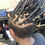 Men's Braids twist out (no locs)