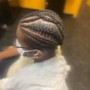 Mens design stitch braids