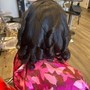 Silk Press+Trim/Haircut andCurl