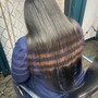 Keratin Treatment silk press