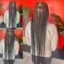 Large Knotless Individual Braids