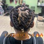 Straight back Braids (French braids)