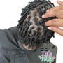 (Adult) Loc Retwist (Top with Shaved side)