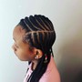 Kid's 2 Feed In Braids