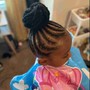 Braided Ponytail with Weave