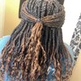 Small Boho Knotless Braids