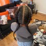 Knotless braids  (butt length)