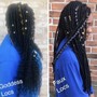 Medium Faux/Goddess locs  mid to lower back