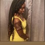 Medium Faux/Goddess locs  mid to lower back