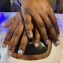 Manicure with Nail Art