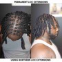 Permanent Loc Extensions (HAIR INCLUDED) No Style READ DESCRIPTION