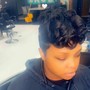 Relaxer Cut Set Style -Short hair