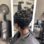 Relaxer/semi color/trim or haircut