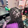 Faux locs (mid back)