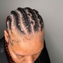 6-8 Freestyle Feed In Braids