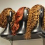 Roller set ( relaxed hair)