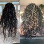 Full Highlights on Curly Hair