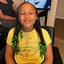 Natural long hair Braids no weave