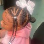 Kid’s Small Feed In Braids