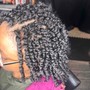 Medium Knotless boho Braids w/ human hair