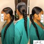 Crotchet loc/braid/twist weave