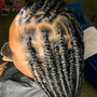 Feed in Cornrows $130