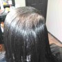 Shampoo, trim, and Silk Press (Option #3)