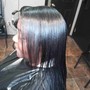 Shampoo, trim, and Silk Press (Option #3)