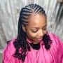 Jumbo Feed In Braid Ponytail/ Bun (Waist Length)